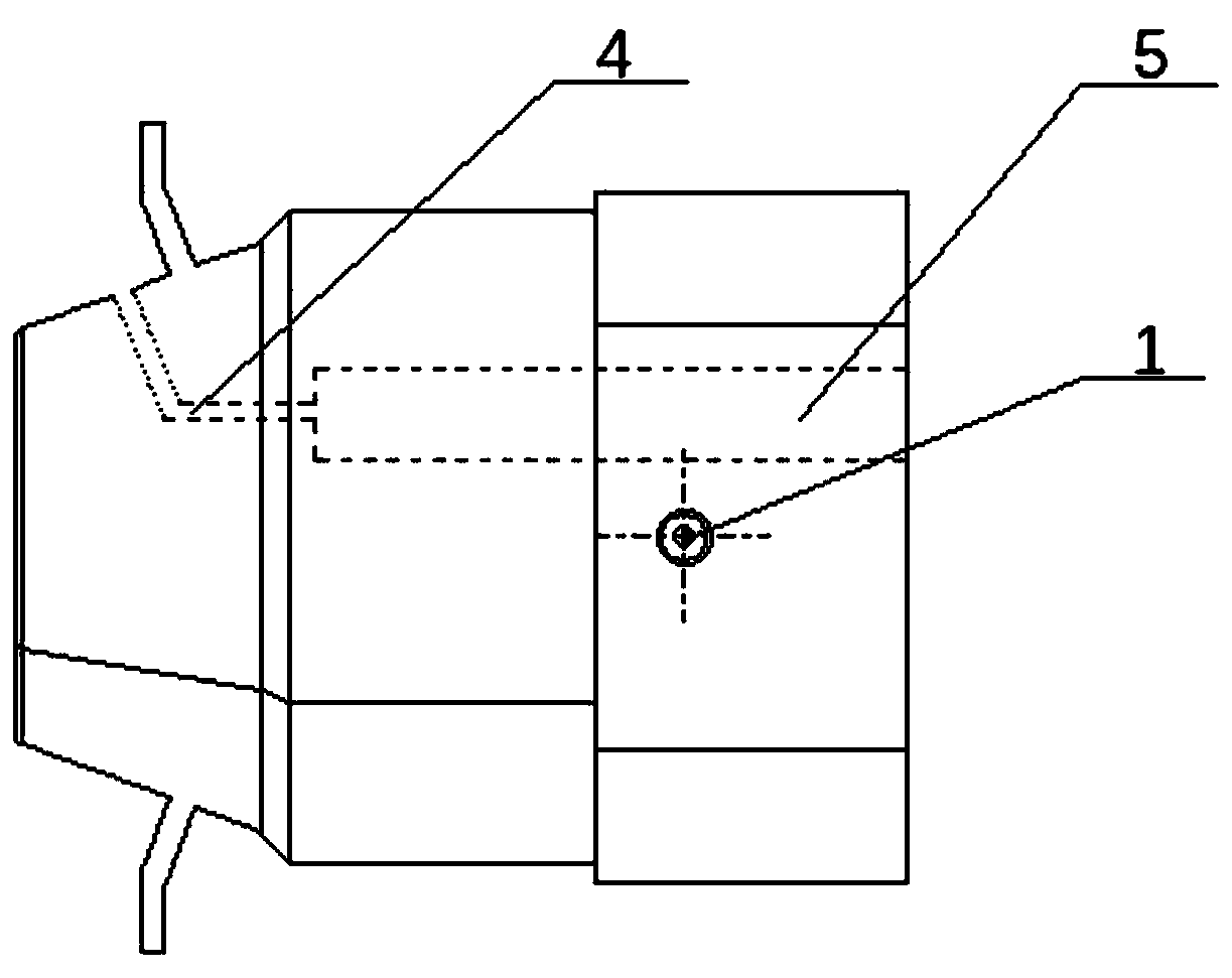 Punch for hot air pressure forming of metal pipe