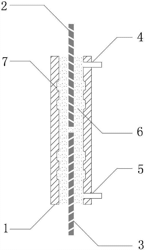 Anti-corrosion FRP full grouting sleeve and manufacturing method thereof