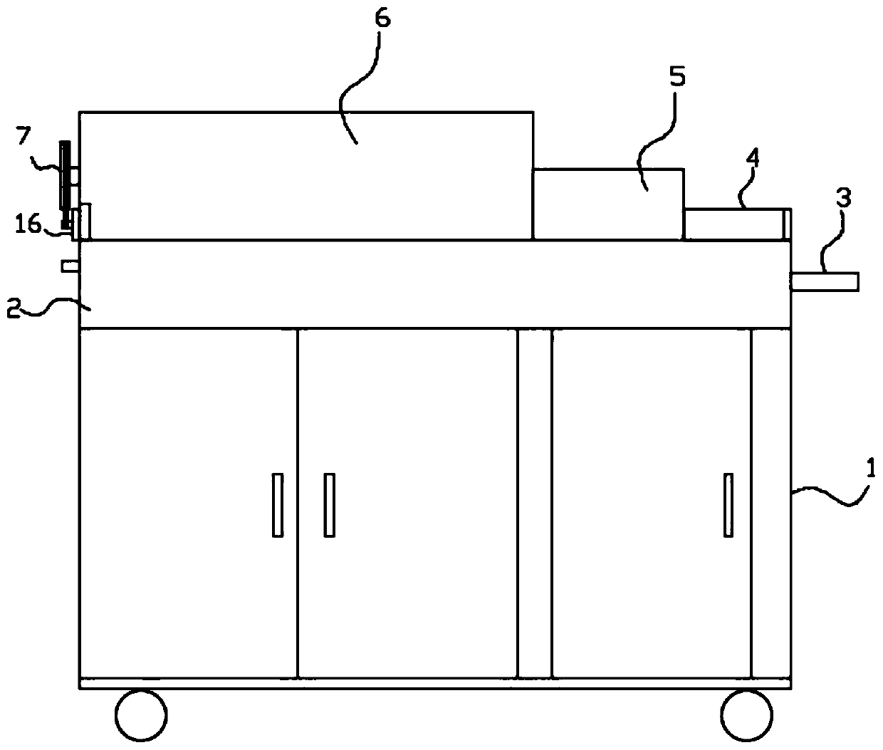 A mobile automatic intelligent frying car