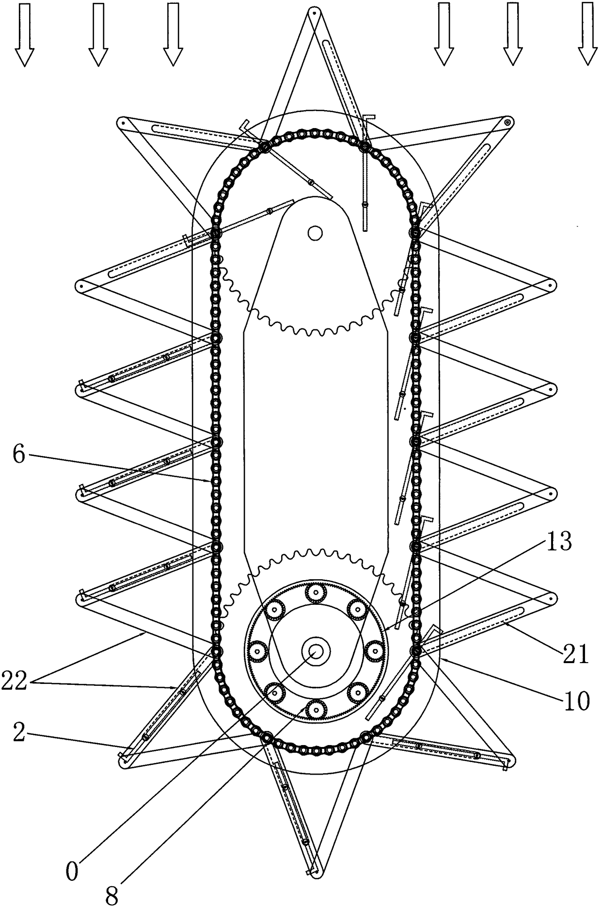 Wheel flow telescopic flow scooter and power generation system