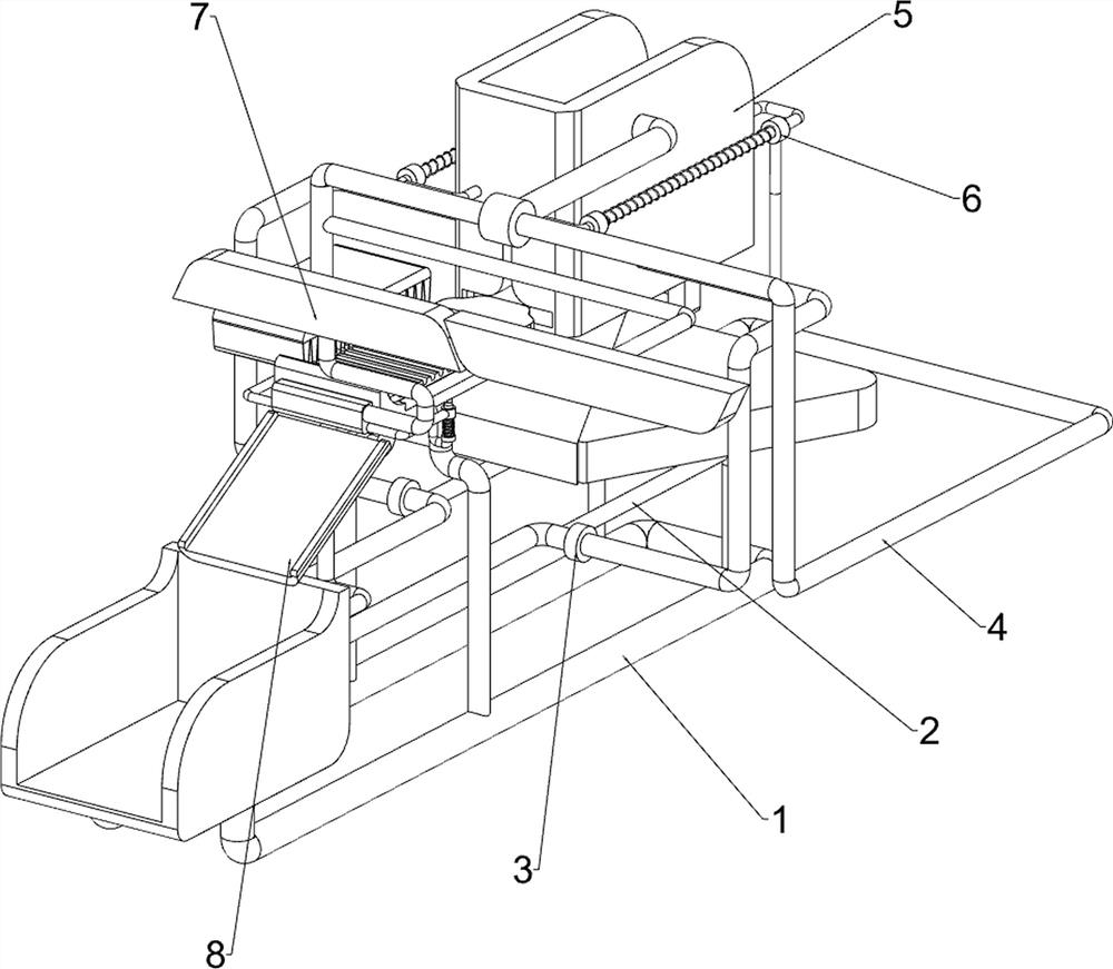 A washing board scraping machine