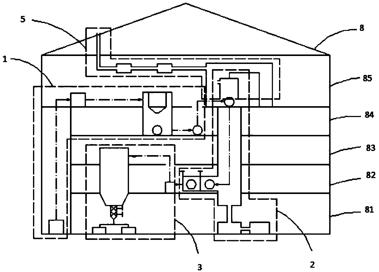 Three-dimensional high-temperature continuous heat treatment production system