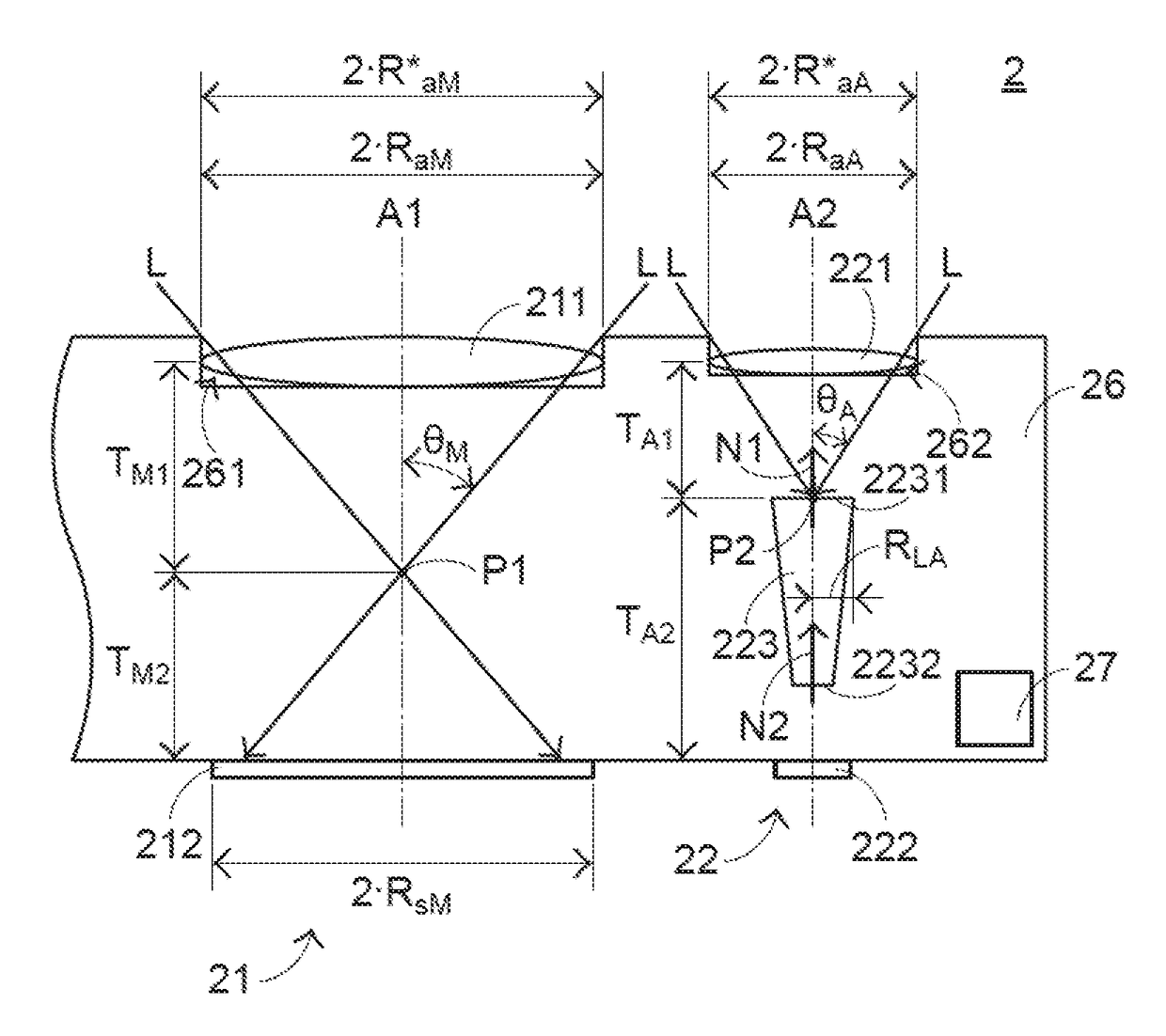 Imaging-capturing and light-sensing optical apparatus