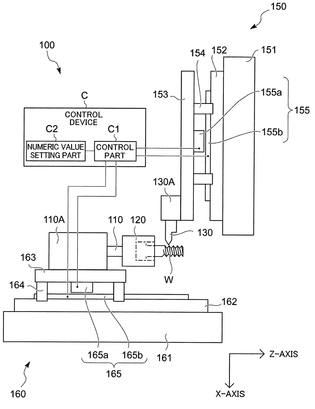 Machine tool and control device of the machine tool