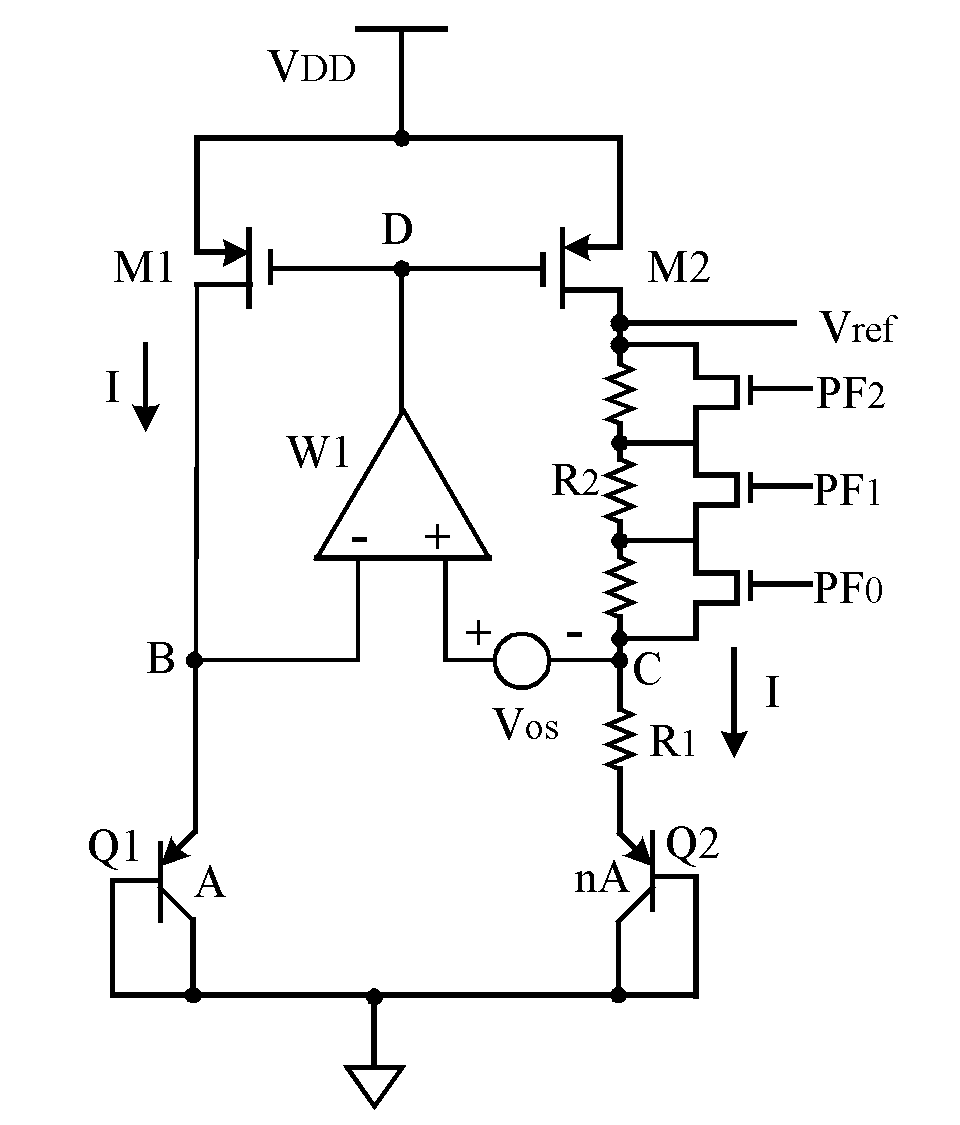 Low-offset band-gap reference voltage source