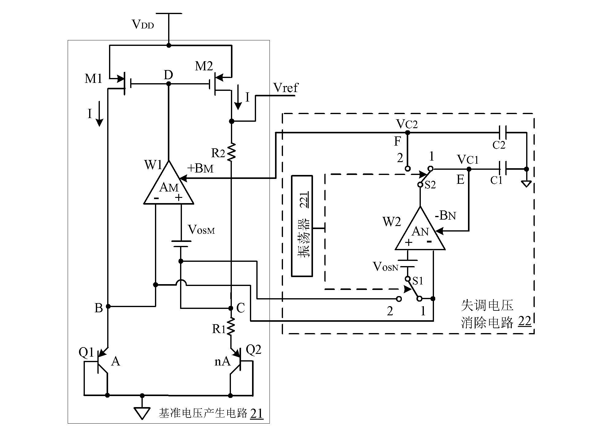 Low-offset band-gap reference voltage source