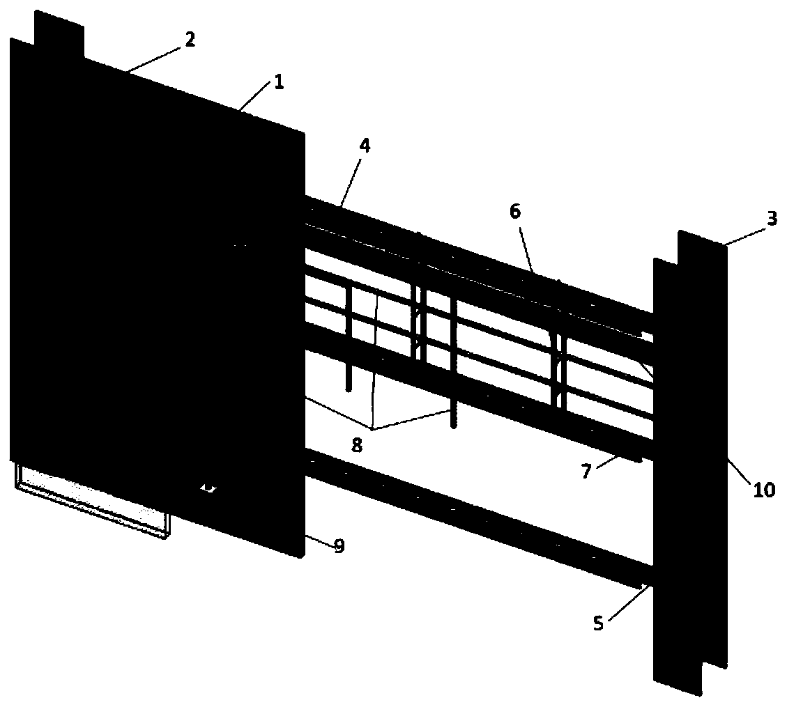 Transformer substation building wall pipeline laying device