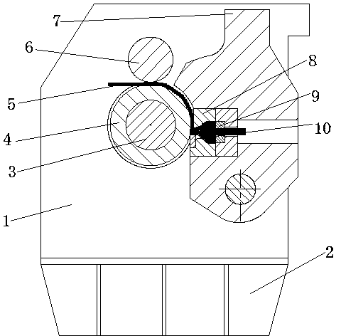Continuous extrusion method and extrusion tool for lead frame material of shallow wheel trough
