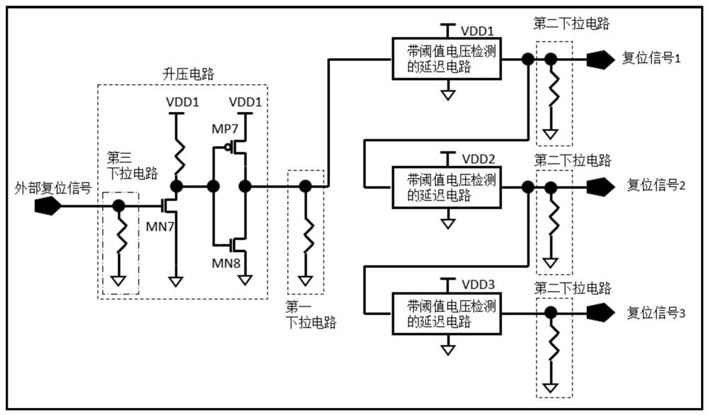 In-chip multi-power system management circuit and method