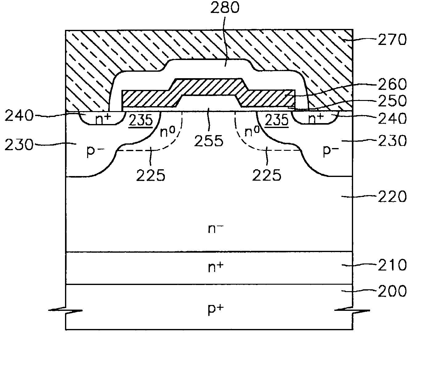 Mos-gated power semiconductor device