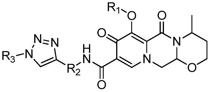 Dolutegravir derivative with biological activity as well as preparation method and application thereof