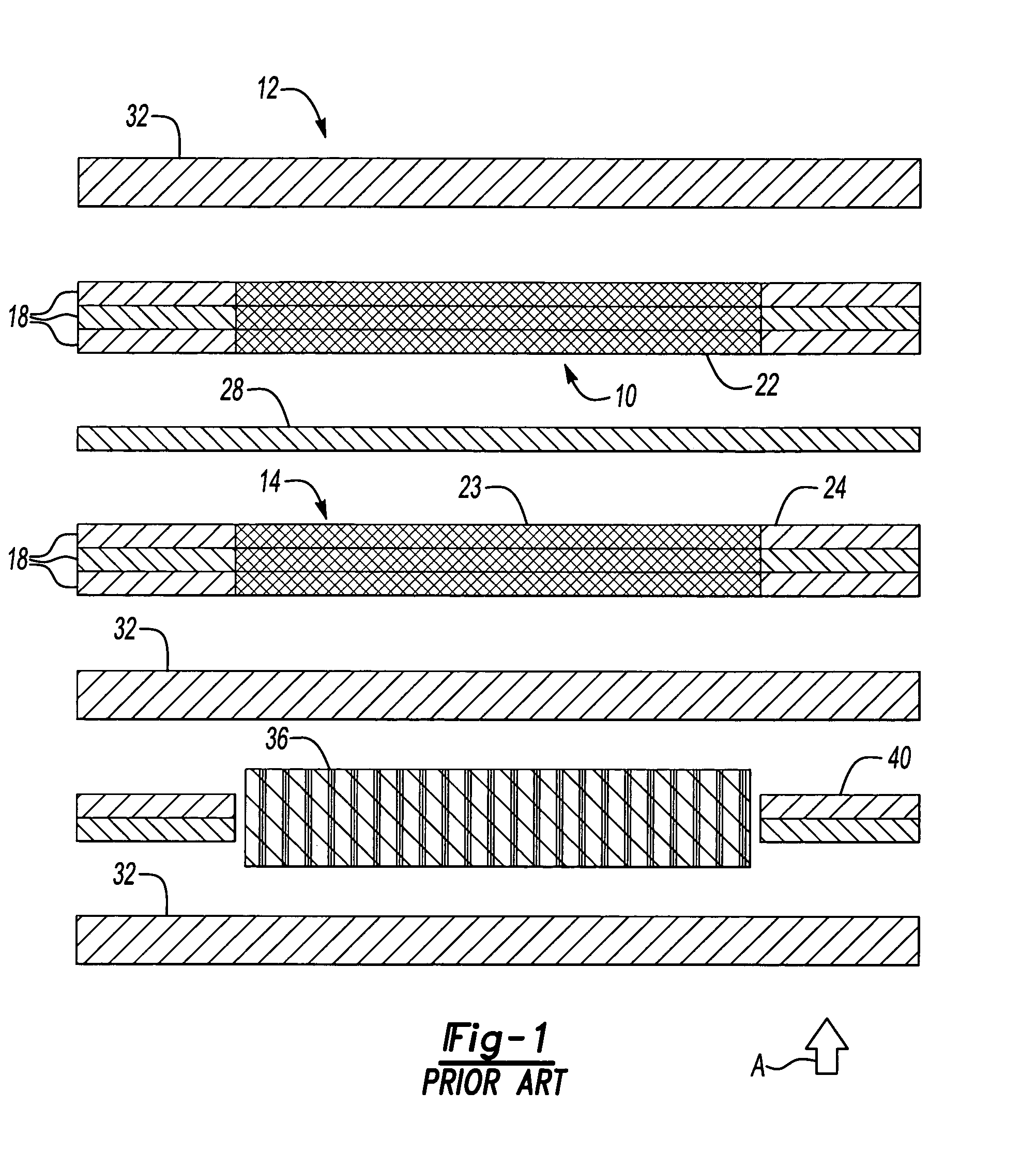 Assembly for maintaining compression for electrical contact of the active area of an electrochemical cell
