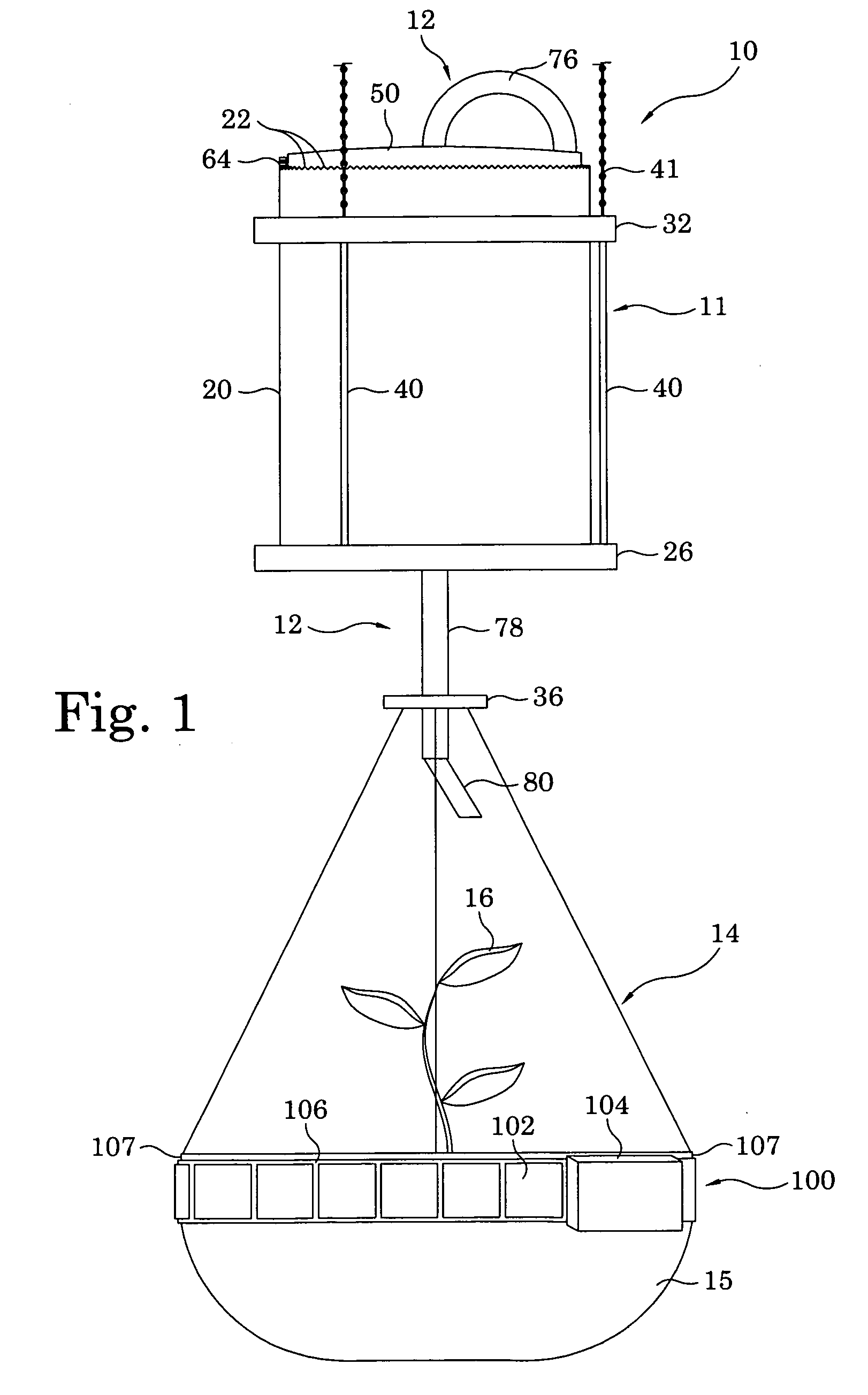 Self-contained apparatuses for hanging, holding, rotating, or watering plants using solar power for plant maintenance