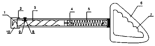 Hand-held spinning type steel bar binding device