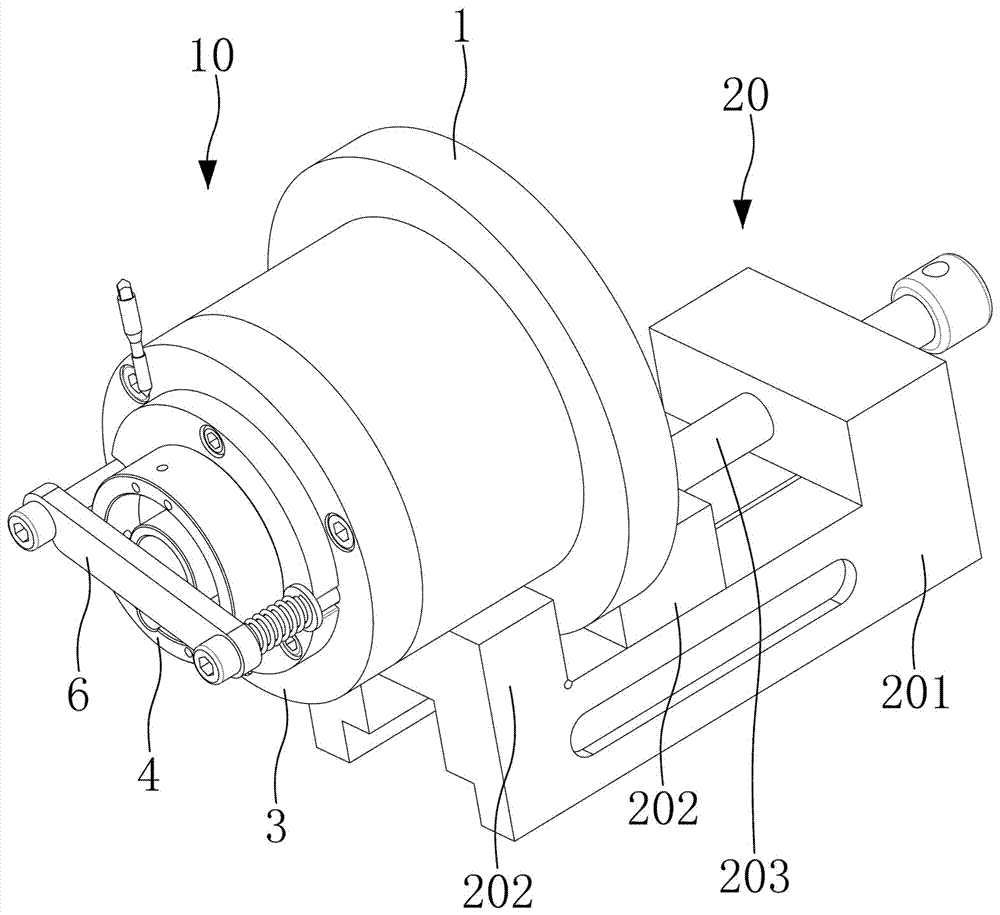 Tapping positioning clamp for disc-shaped workpiece
