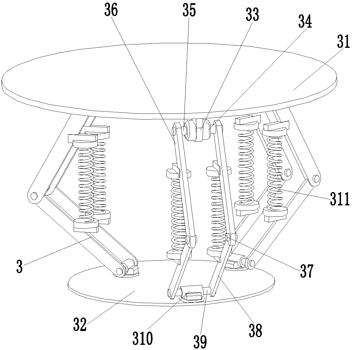 A six-degree-of-freedom one-way paper-inserting industrial robot special manipulator