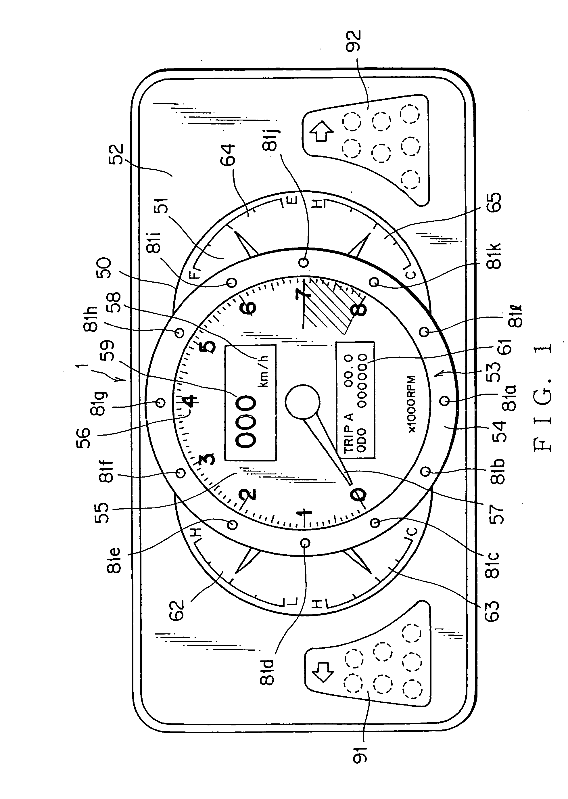 Display unit for vehicle