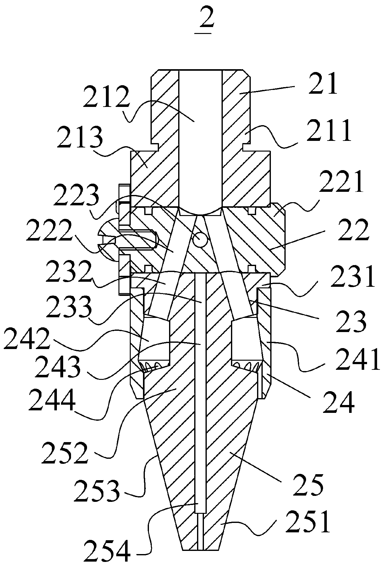 Energy-saving silencing air nozzle with air duct switching function