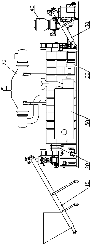 Control method for carbonization system in biomass external thermal method thermal carbon co-production system