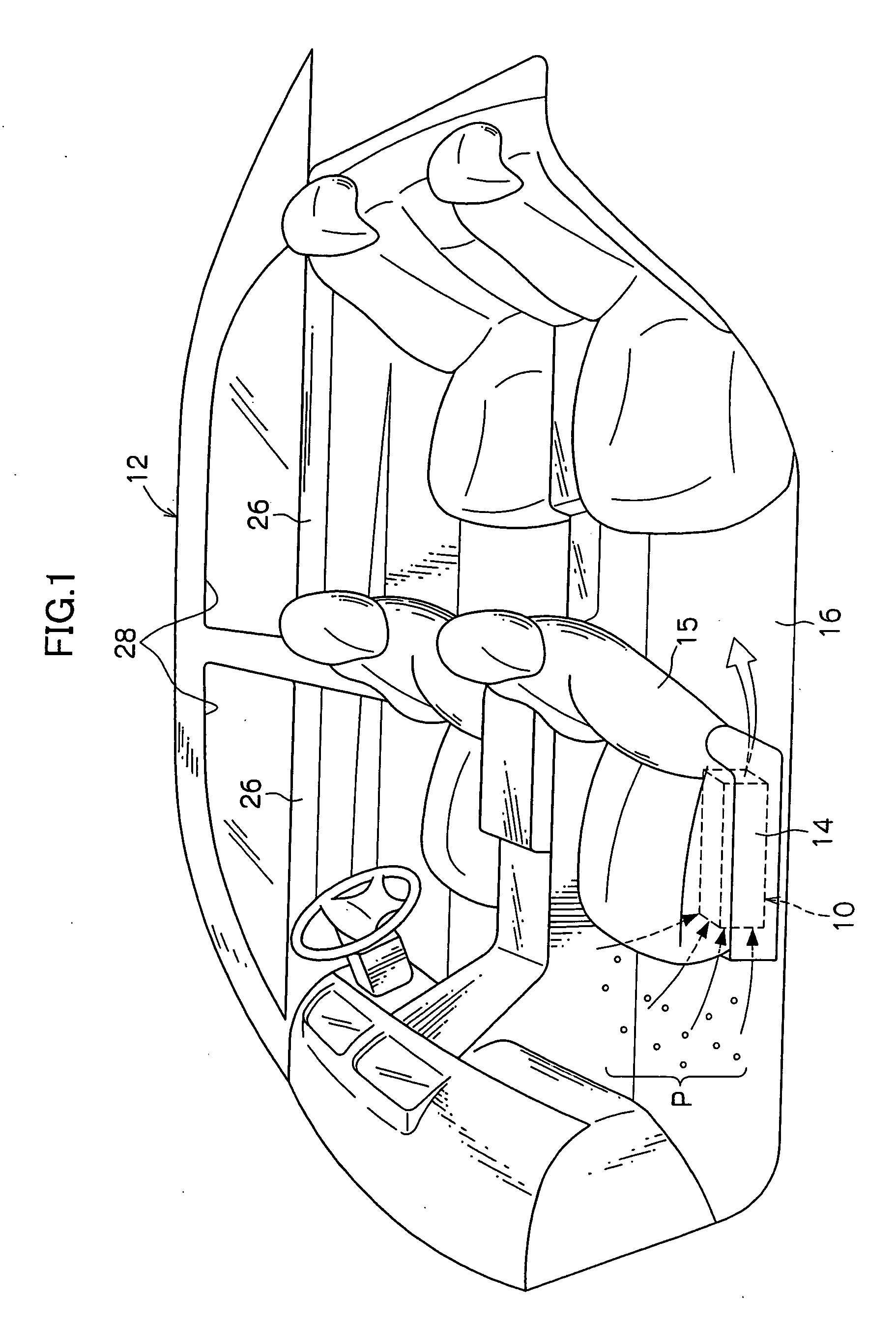 Dust reducing apparatus for vehicle