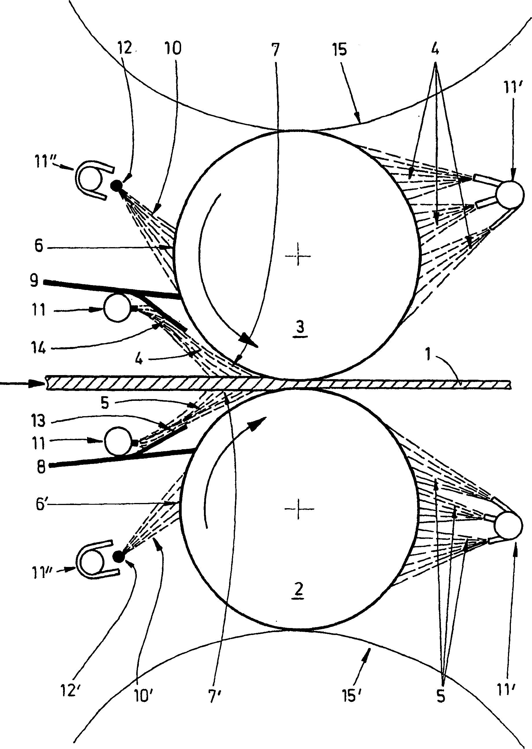 Method for cooling and lubricating rollers on rolling stand