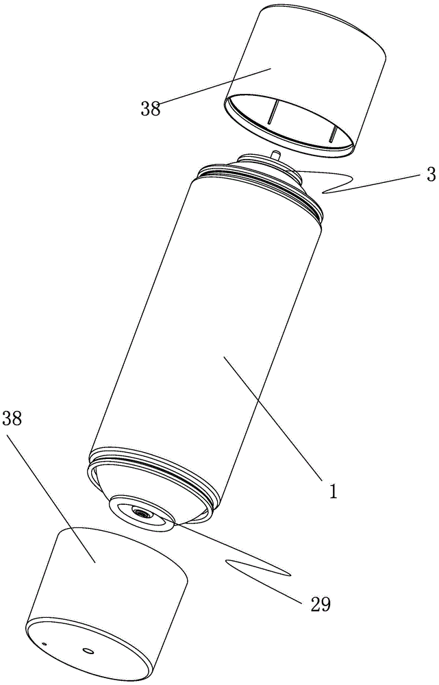 Mixed aerosol spraying device