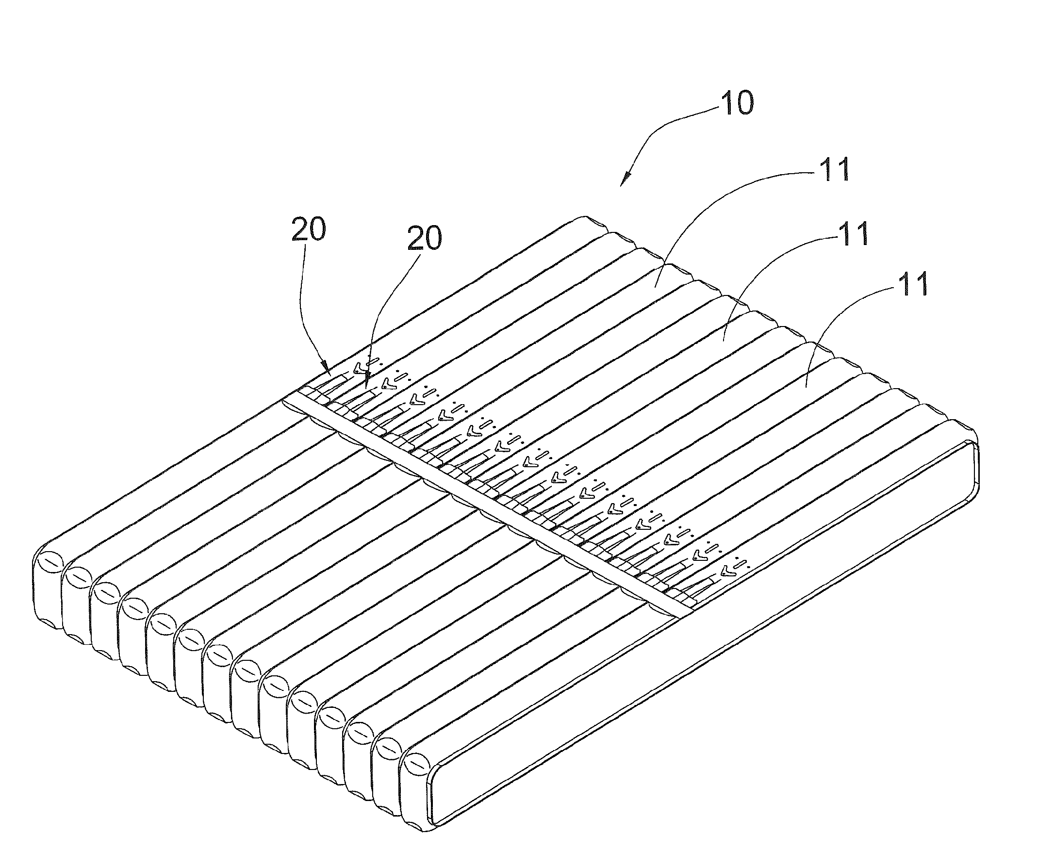 Air Bag Packaging Arrangement and Self-Adhesive Checking Valve thereof