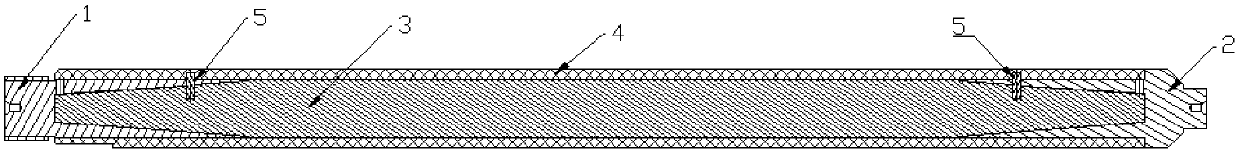 High-performance carbon fiber composite piston rod and preparation method thereof