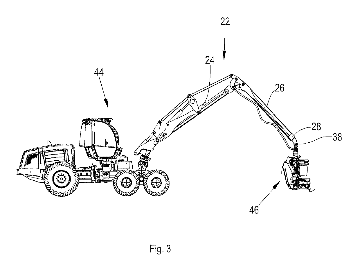 Method and system for controlling the crane of a working machine by using boom tip control