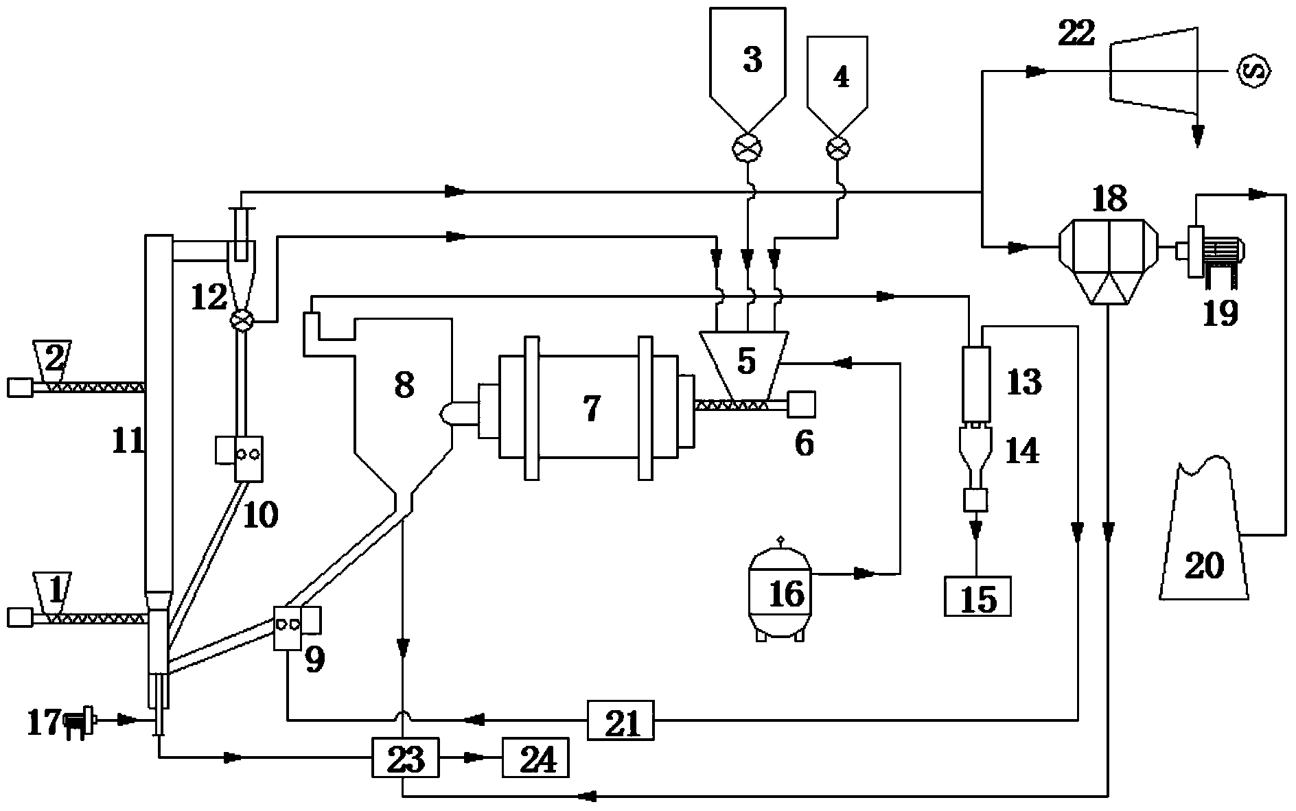 Seaweed biomass carbonization oil-making system of rotary kiln