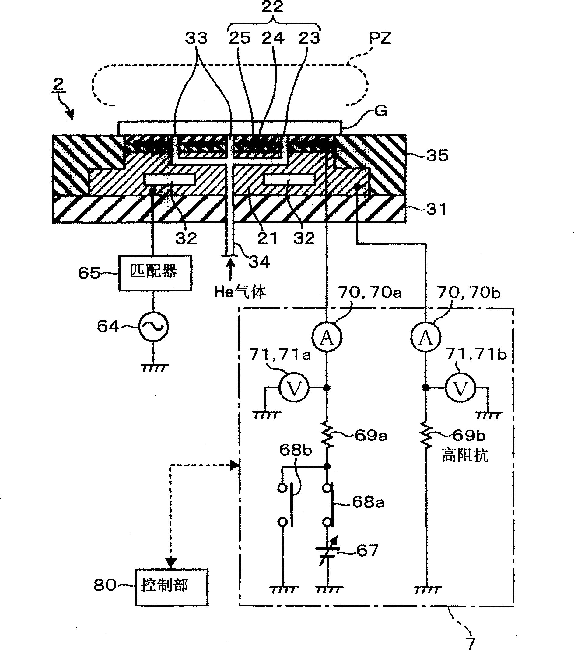 Vacuum processing device, diagnostic method for static electricity chuck and storing medium