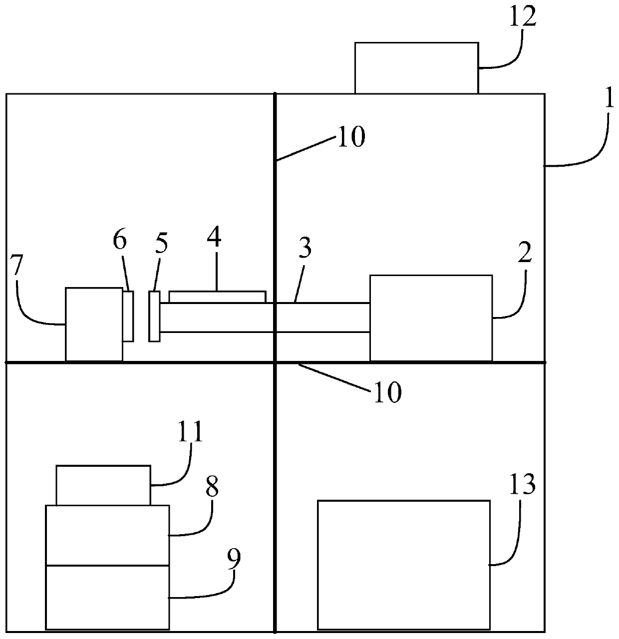 Testing device for friction power generator