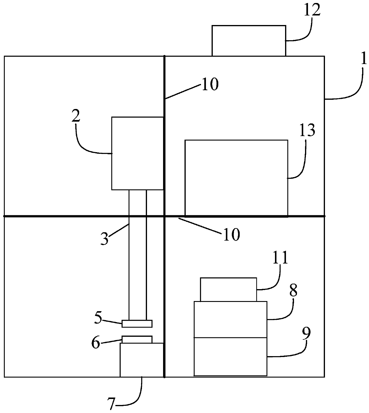 Testing device for friction power generator