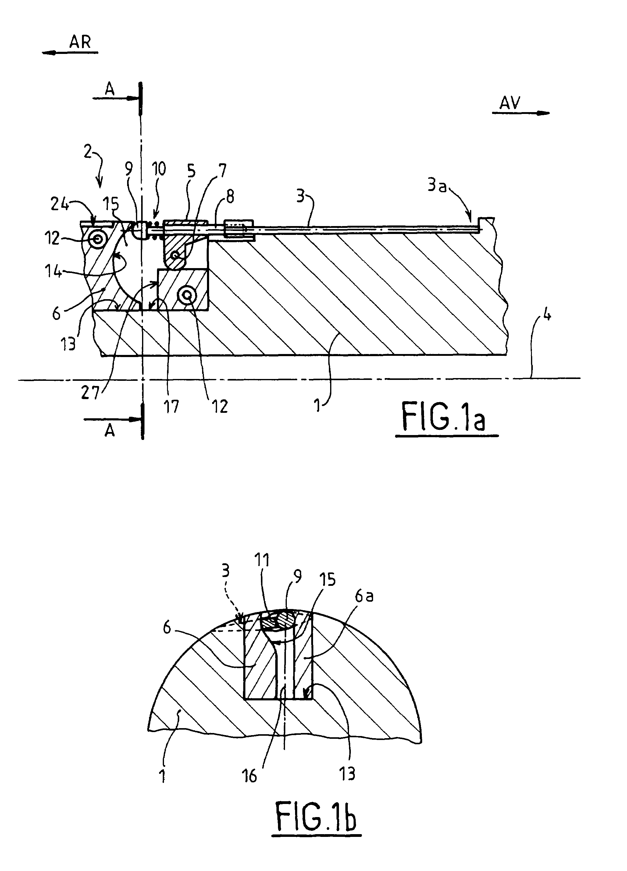 Deployment device for a fin