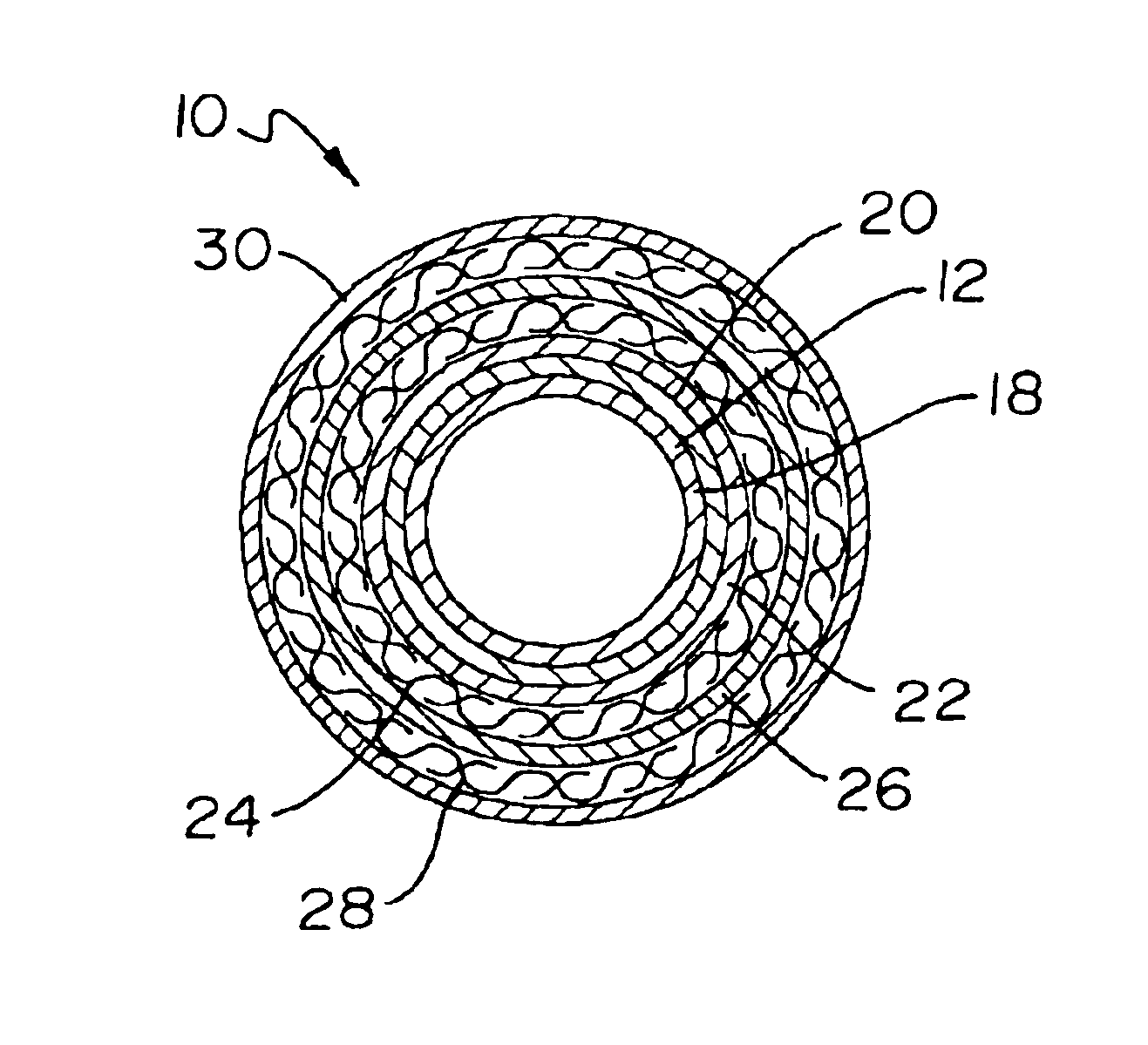 Catheter incorporating a curable polymer layer to control flexibility and method of manufacture