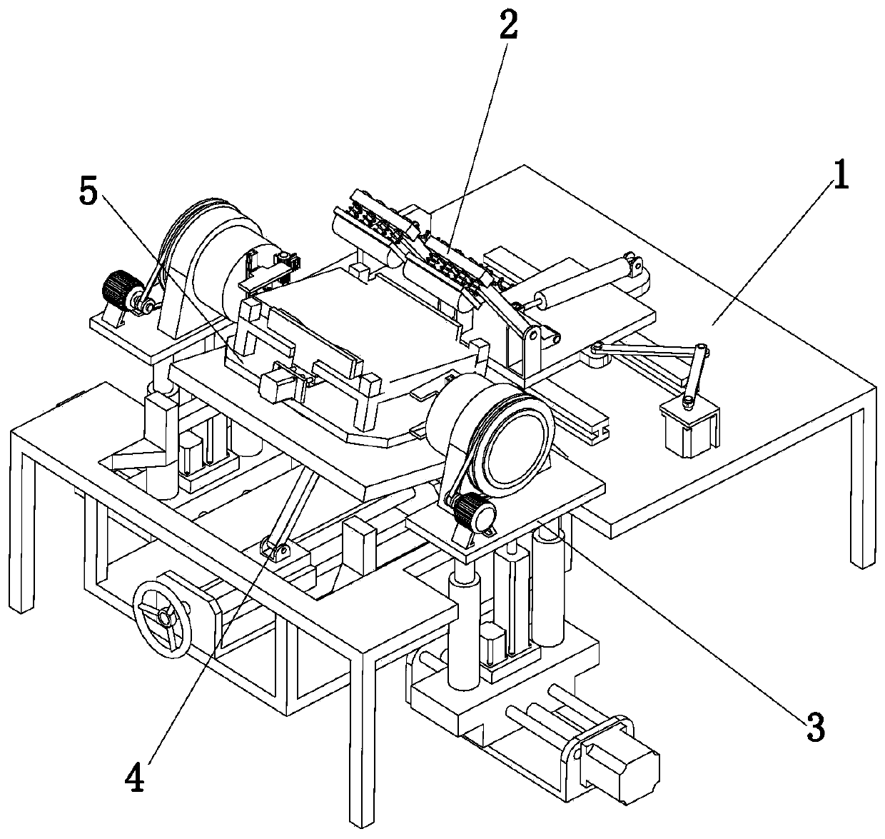 A steel tempering and forming device for iron and steel production