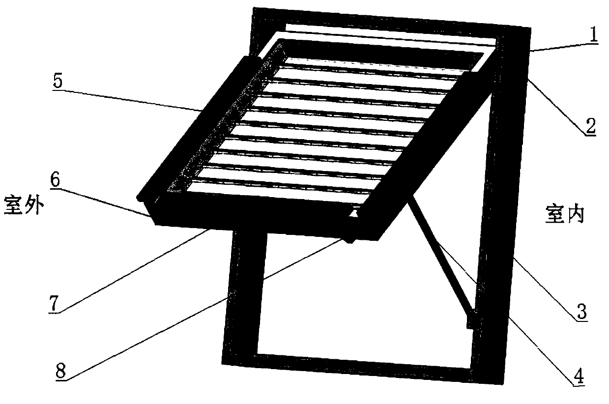 A multifunctional louvered solar heat collection system