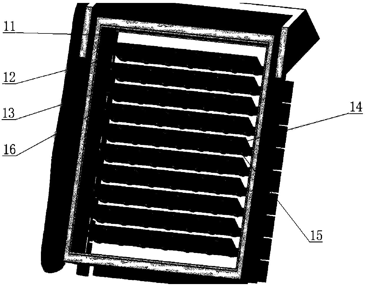 A multifunctional louvered solar heat collection system