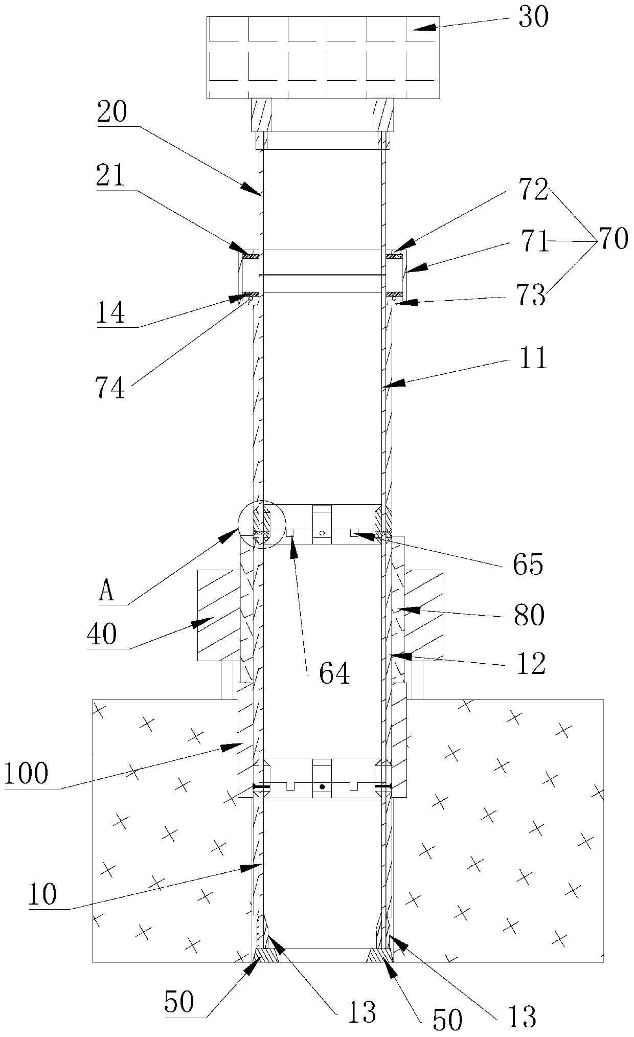 Full-rotating drill and hydraulic vibration hammer synergetic shaft sinking method