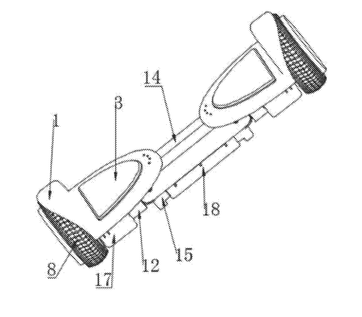 Two-axle vehicle balance scooter