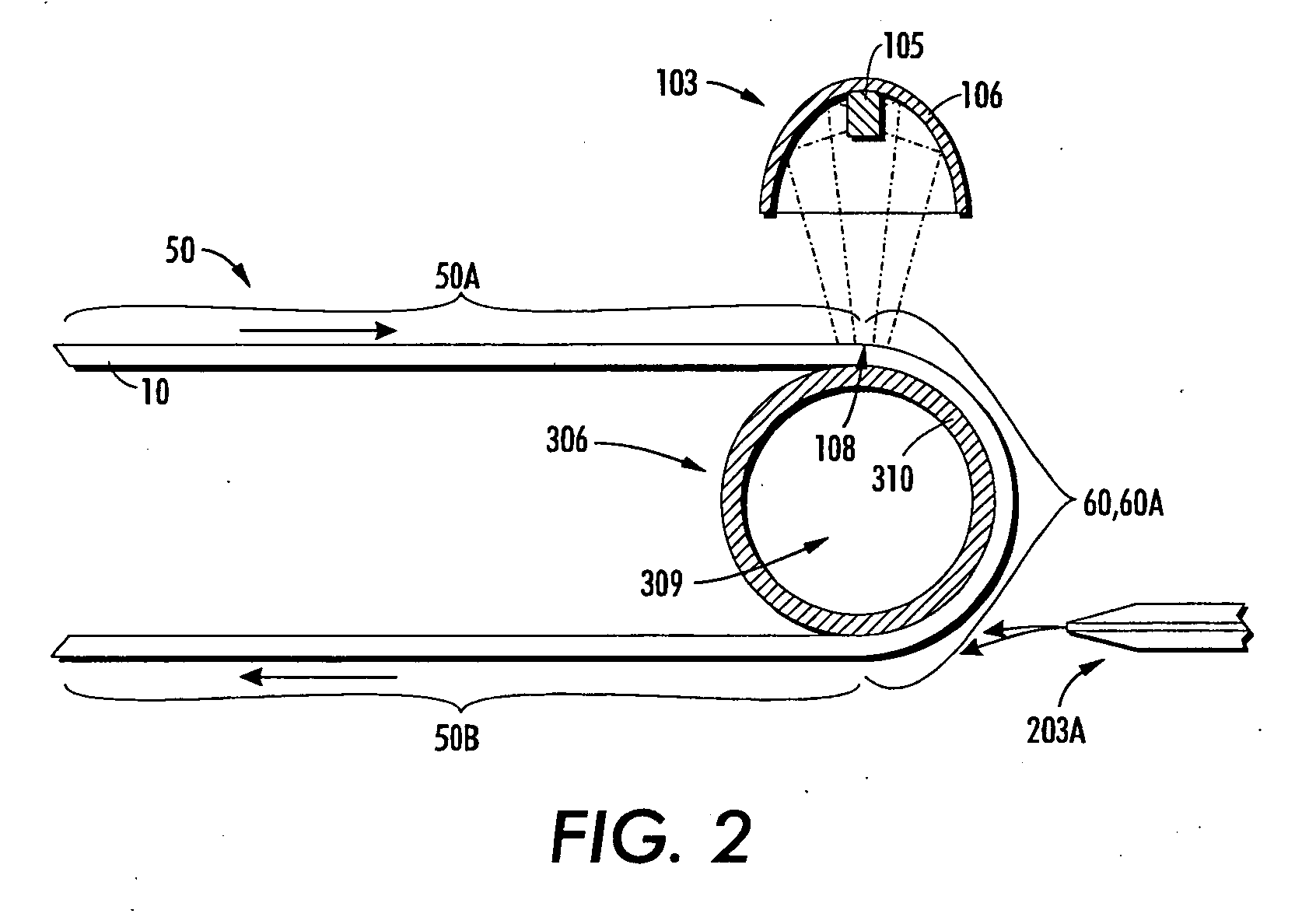 Apparatus and process for treating a flexible imaging member web stock