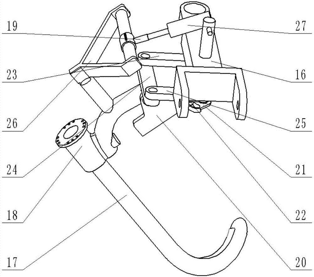 Marching type metamorphism tree-climbing robot mechanism