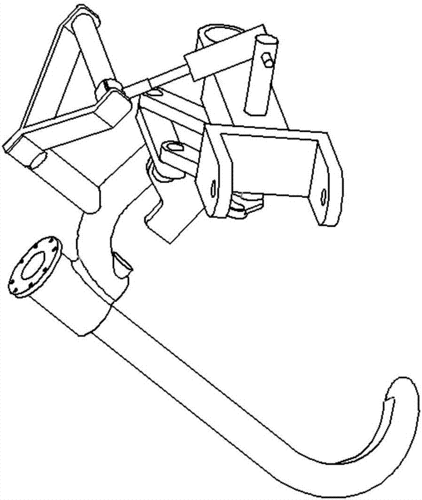 Marching type metamorphism tree-climbing robot mechanism