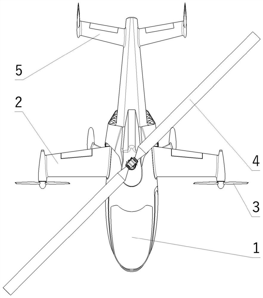 Rotor aircraft capable of vertically taking off and landing