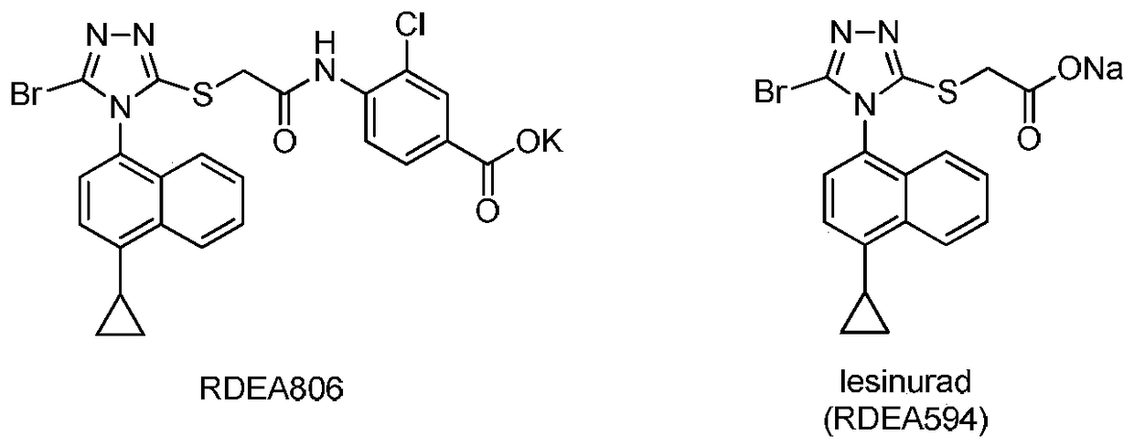 A process for refining the lesinurad intermediate 1-naphthyltriazolethione that can be industrialized