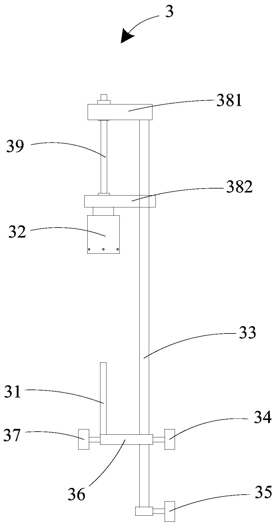 Pressing device for battery shells