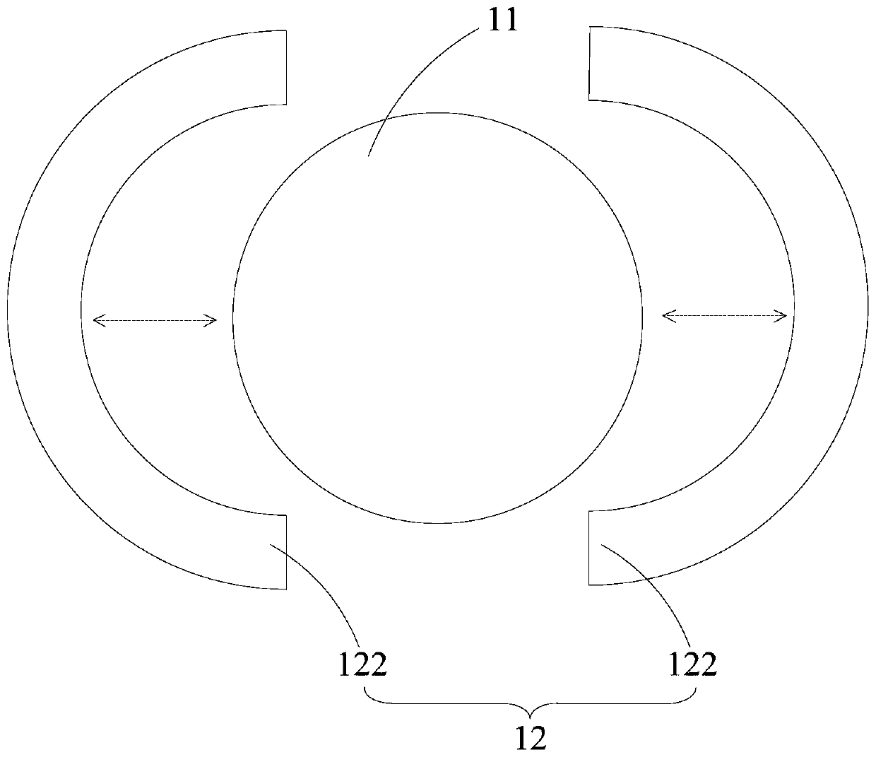 Pressing device for battery shells