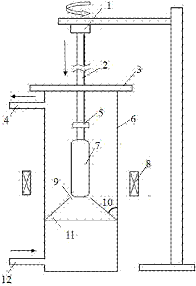 Sintering device for large-size optical fiber loosing powder rod and method