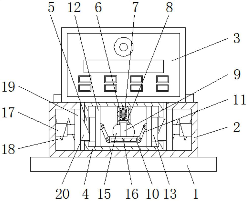 Road engineering settlement surveying device