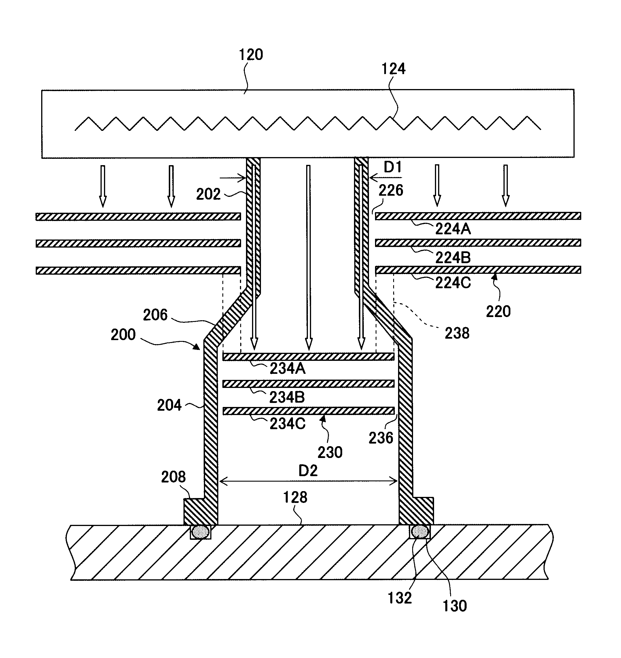 Substrate processing apparatus and substrate stage used therein